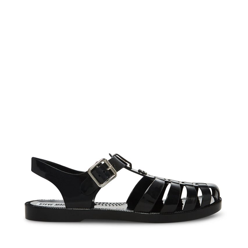 Sandalias Planas Steve Madden Bryn Mujer Negras | ES KV23SE